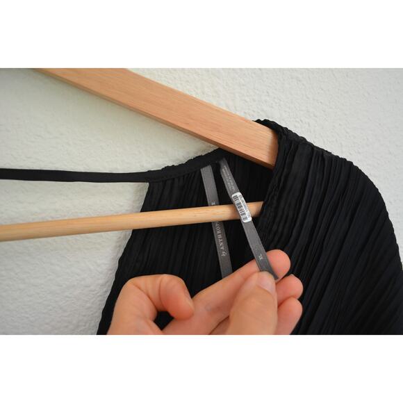 Anthropologie V-Neck Pleated Midi Dress Size X Large - Picture 6 of 6